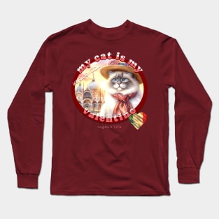 My Italian Valentine Cat Ragdoll Life 51R Long Sleeve T-Shirt